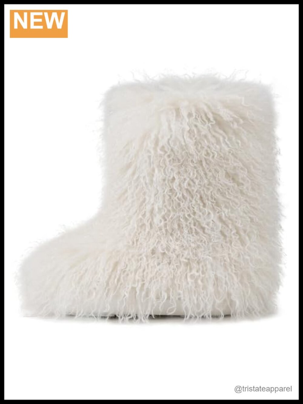 Faux Fur Mid-Calf Snow Boots Slip-On Winter Fluffy Furry Platform